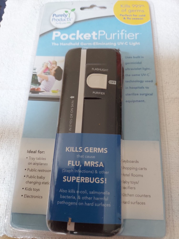 Purely Products Pocket Purifier, UV-C Light , New
