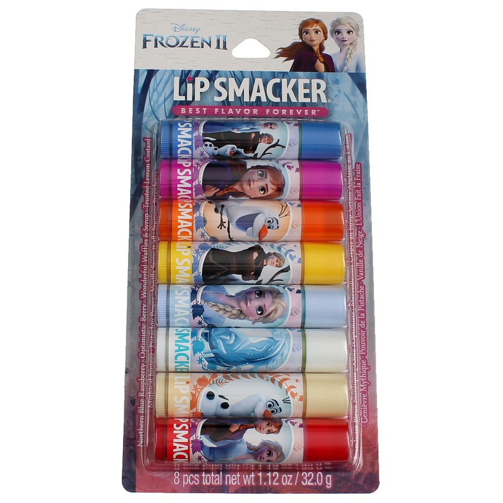 6 Pack Lip Smacker Frozen Variety Lip Balm Set - 8 Multi Flavors