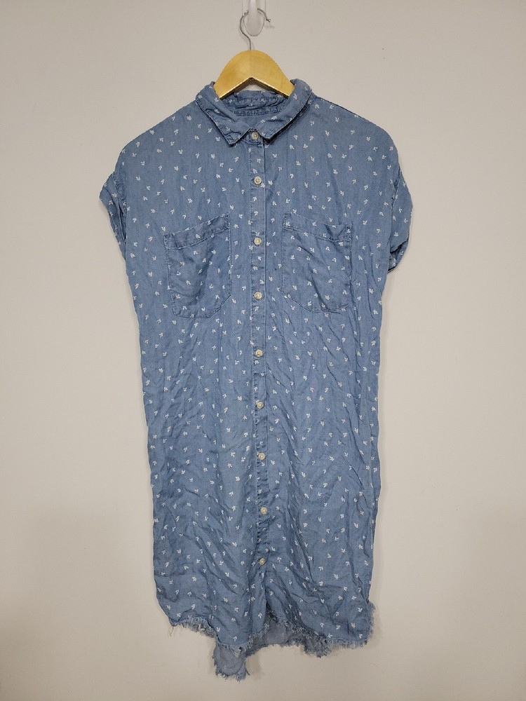 Thread & Supply Women’s Dress Size Small Button-up Fringe