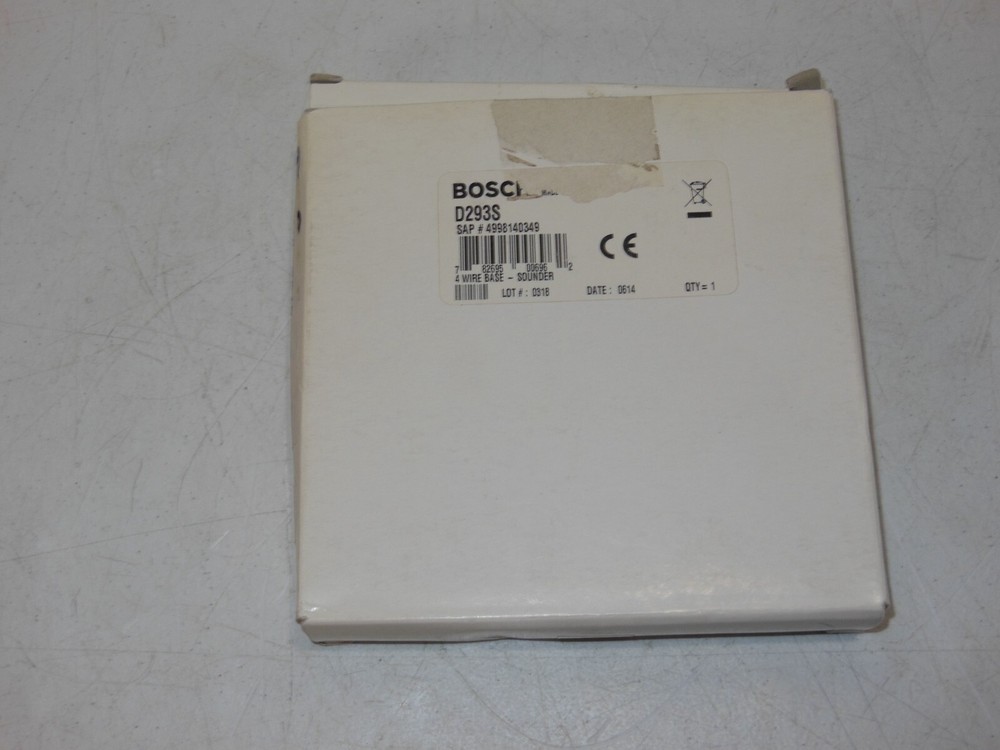 Bosch D293S Four-Wire Detector Base with Sounder - New