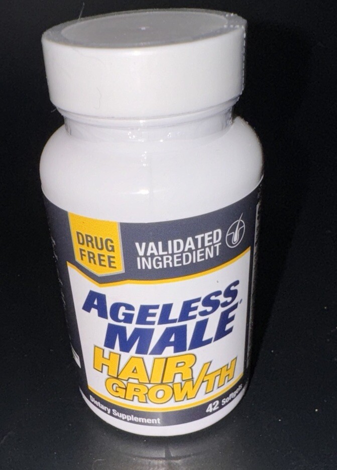 Ageless Male Hair Growth Supplement 42 Softgels FREE SHIPPING! BUY NOW! 06/2025-image
