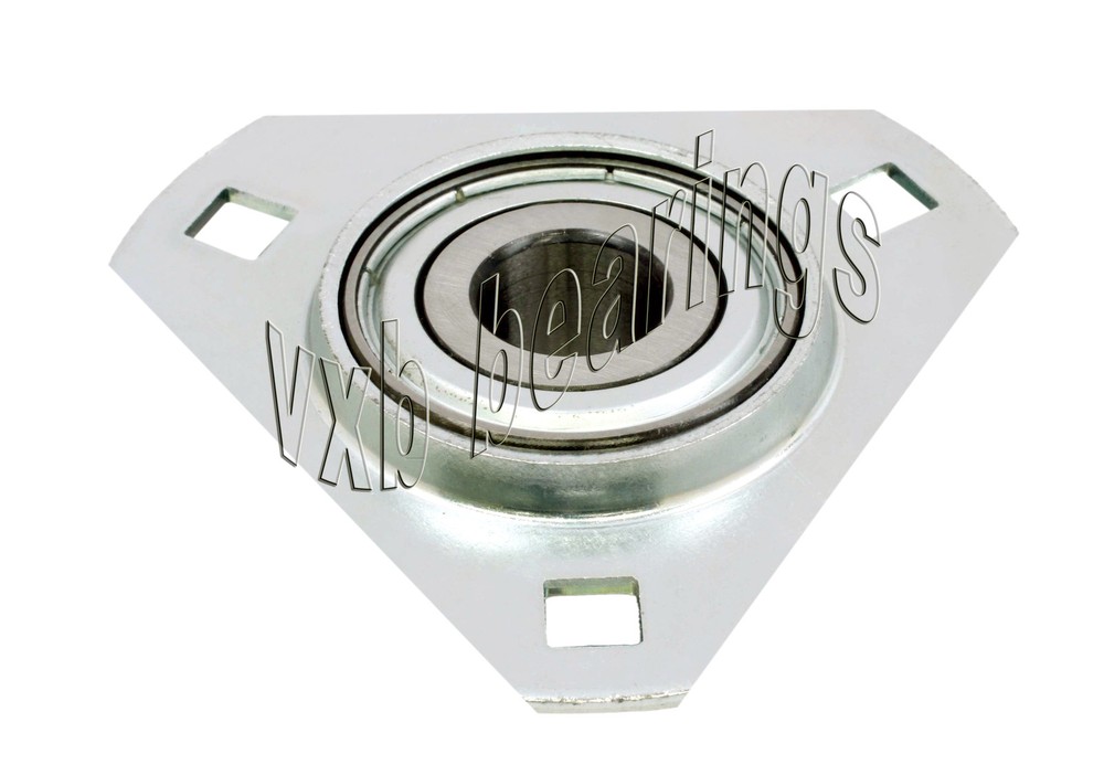 FHSPFTZ203-17mm Flange 3 Bolt Triangle 17mm Ball Bearings Rolling