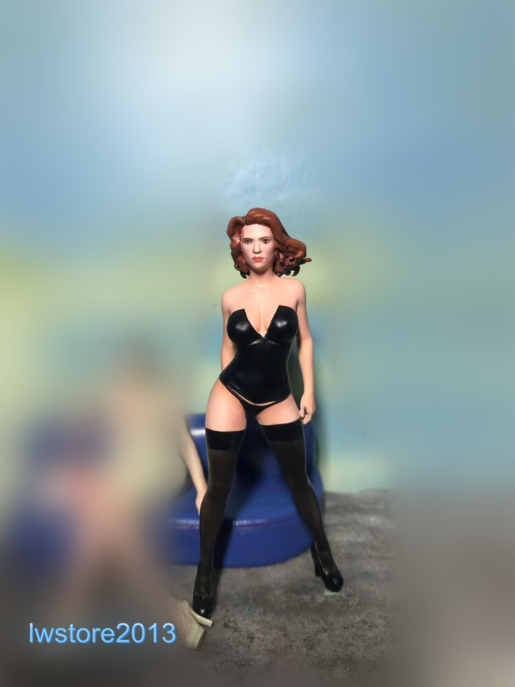 1/18 Resin Figurines Sexy Black Widow Girl 4