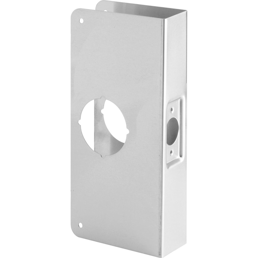 Stainless Steel Lock & Door Reinforcement Plate for 1-3/4 Inch Thick Doors