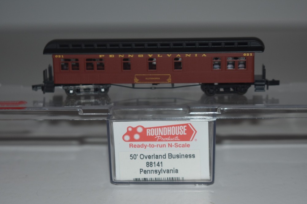 N Scale Roundhouse 88141 Pennsylvania 50' Overland Business 021 C48428
