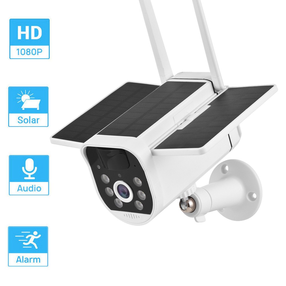 Solar Security Cameras Wireless Outdoor 1080P WiFi Home Surveillance Camera D9K6