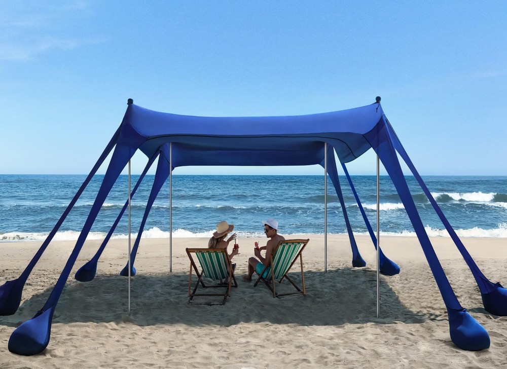 Beach Tent, UPF50+ Protection Sun Shelter with 8 Sandbags, 10 x 10ft, Include...