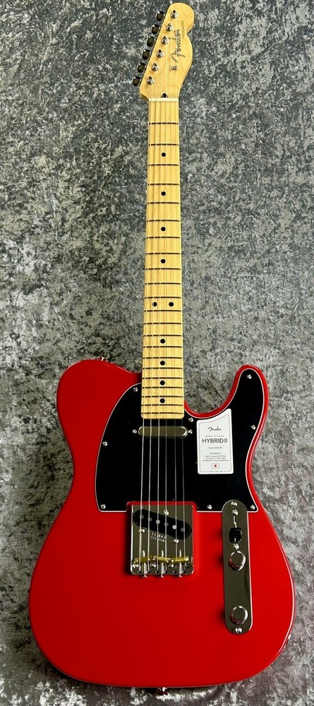 Fender Made in Japan Hybrid II Telecaster Maple  Modena Red   JD24017827 3.37kg