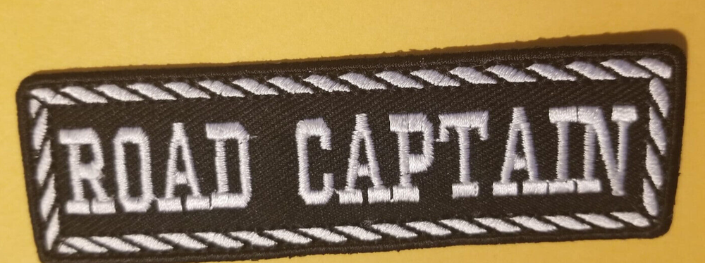 ROAD CAPTAIN Club Officer Embroidered Patch Worldwide shipping