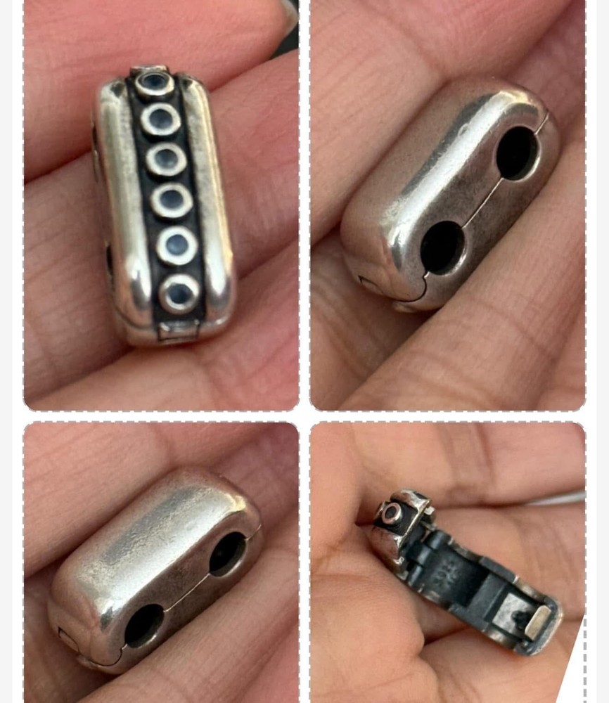 Authentic Retired Pandora Double Clip Charm Rare Collectors Item  - seo friendly title: Discover the rare and retired Authentic Pandora Double Clip Charm, a must-have for collectors seeking unique and authentic pieces. Elevate your jewelry collection with this exquisite charm that combines timeless elegance with rarity. Perfect for Pandora enthusiasts, this double clip charm is a testament to craftsmanship and style. Grab this rare find before it's gone for good!