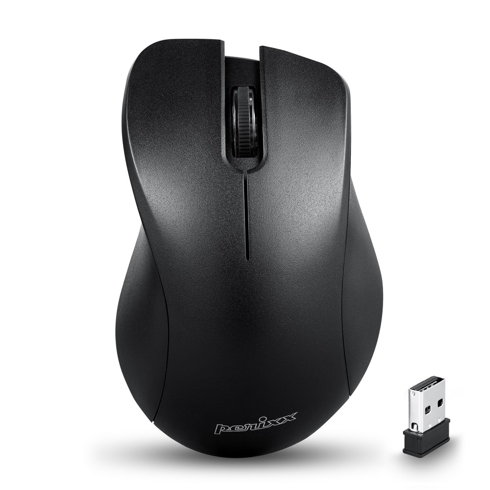 PERIMICE-621B Wireless Mouse - Silent Click with Ergo Design - Compatible for...
