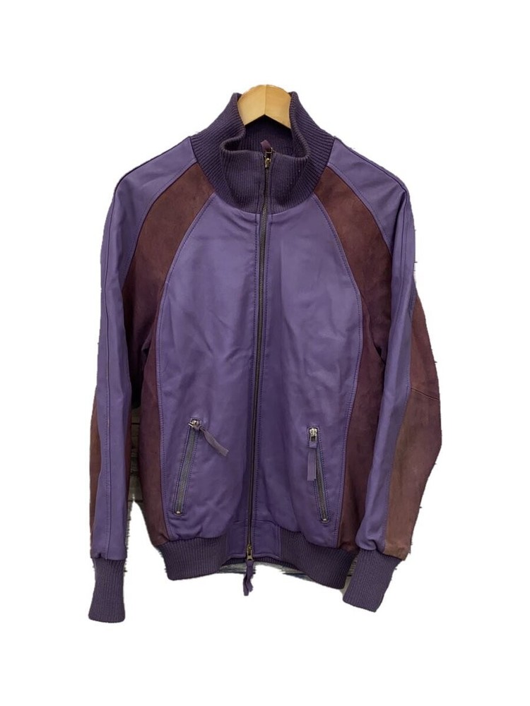 Acoustic Leather Blouson Jacket M Purple Sheepskin 1266