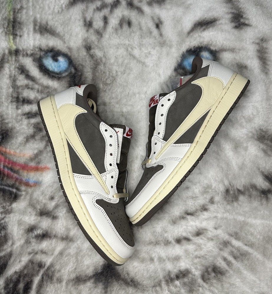 Size 10 - Jordan 1 Low OG x Travis Scott Reverse Mocha DM7866-162 Brand New DS