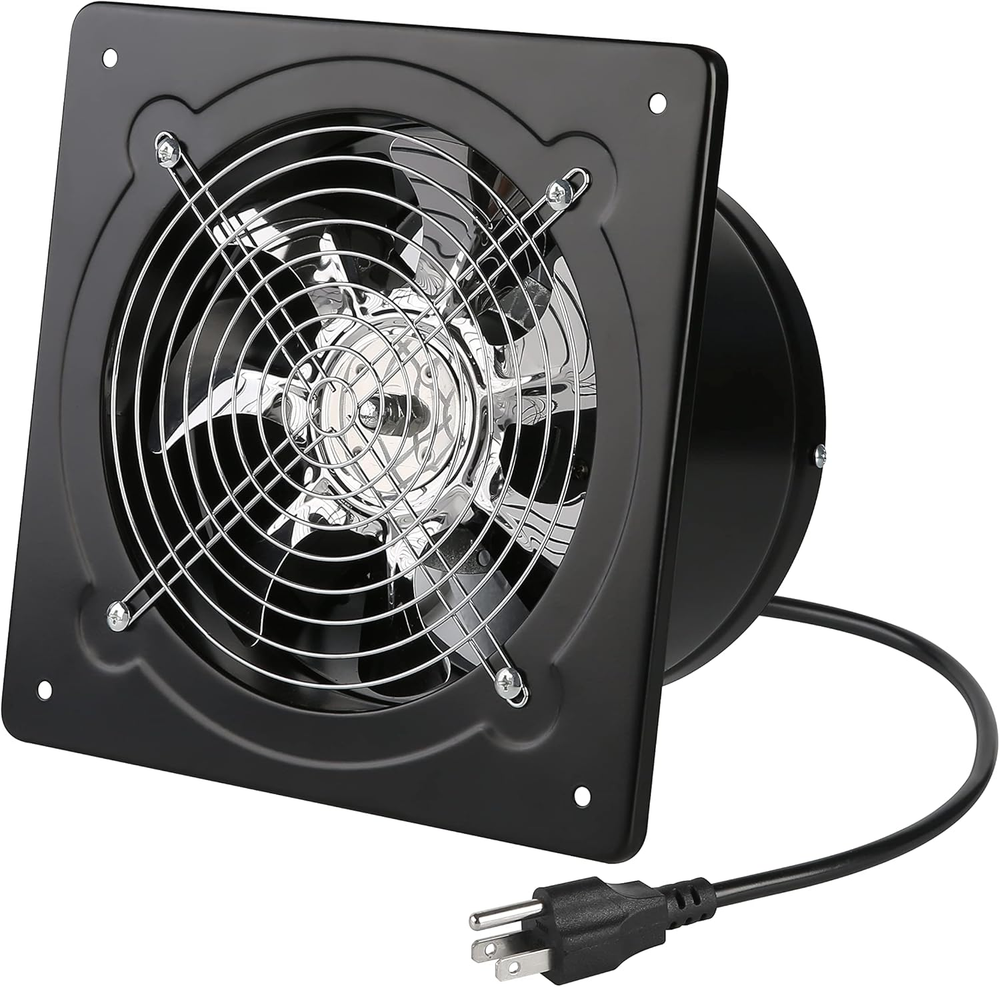 80W 8-Inch Through-Wall Exhaust Fan 500CFM Ventilation 110V