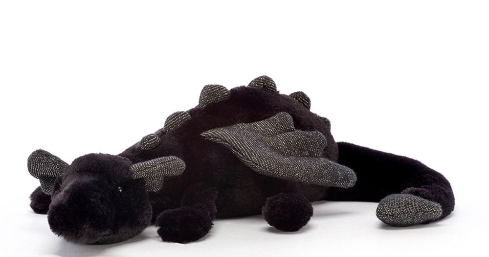 Jellycat Little Onyx Dragon New With Tags, Authentic!