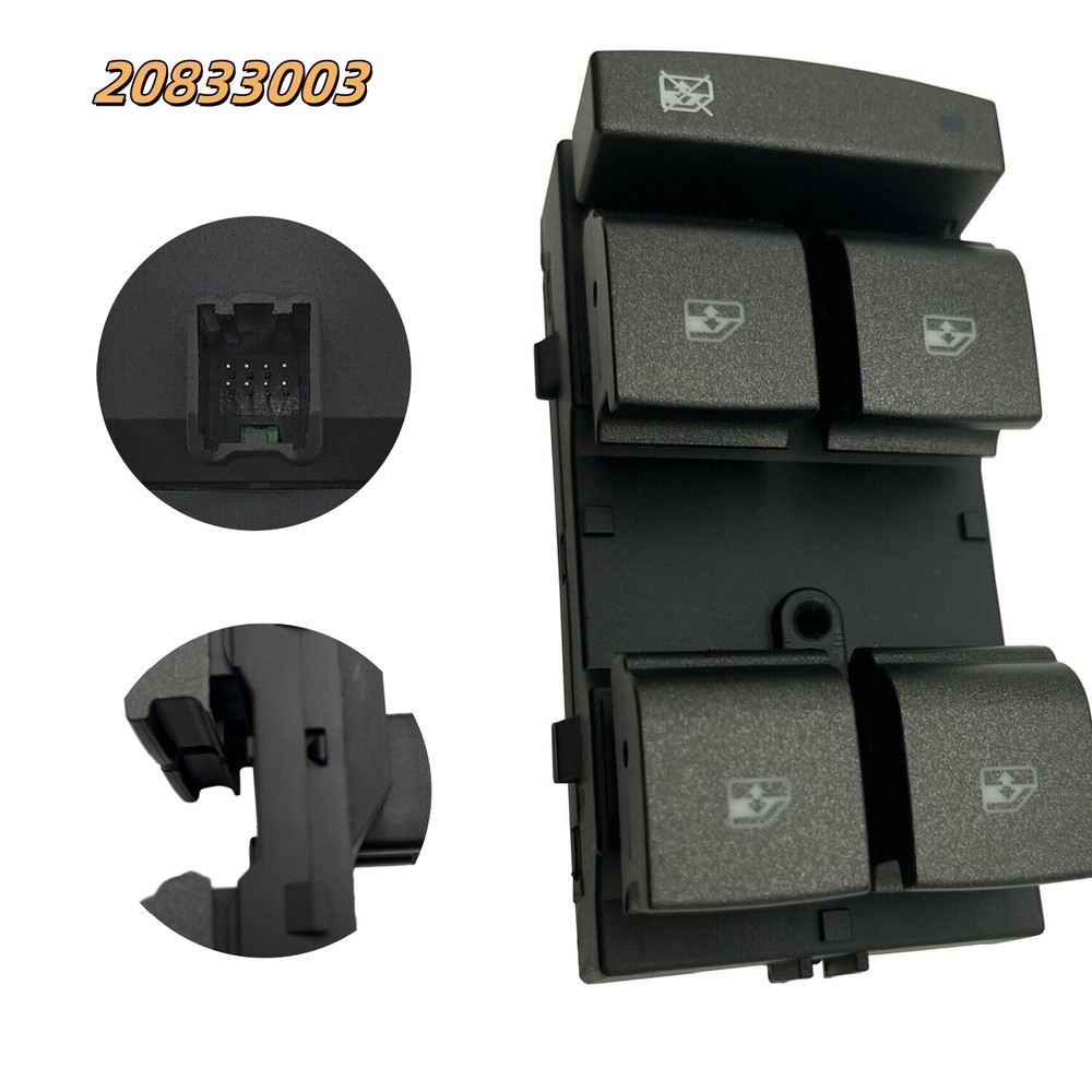 Master Power Door Window Switch Driver Side 20833003 For Cadillac SRX 10-16