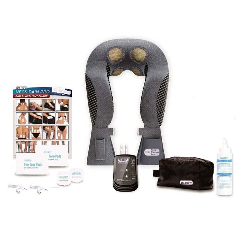 DR-HO'S Neck Pain Relieve Pro Basic Package Massager and DR-HO'S Proprietary AMP