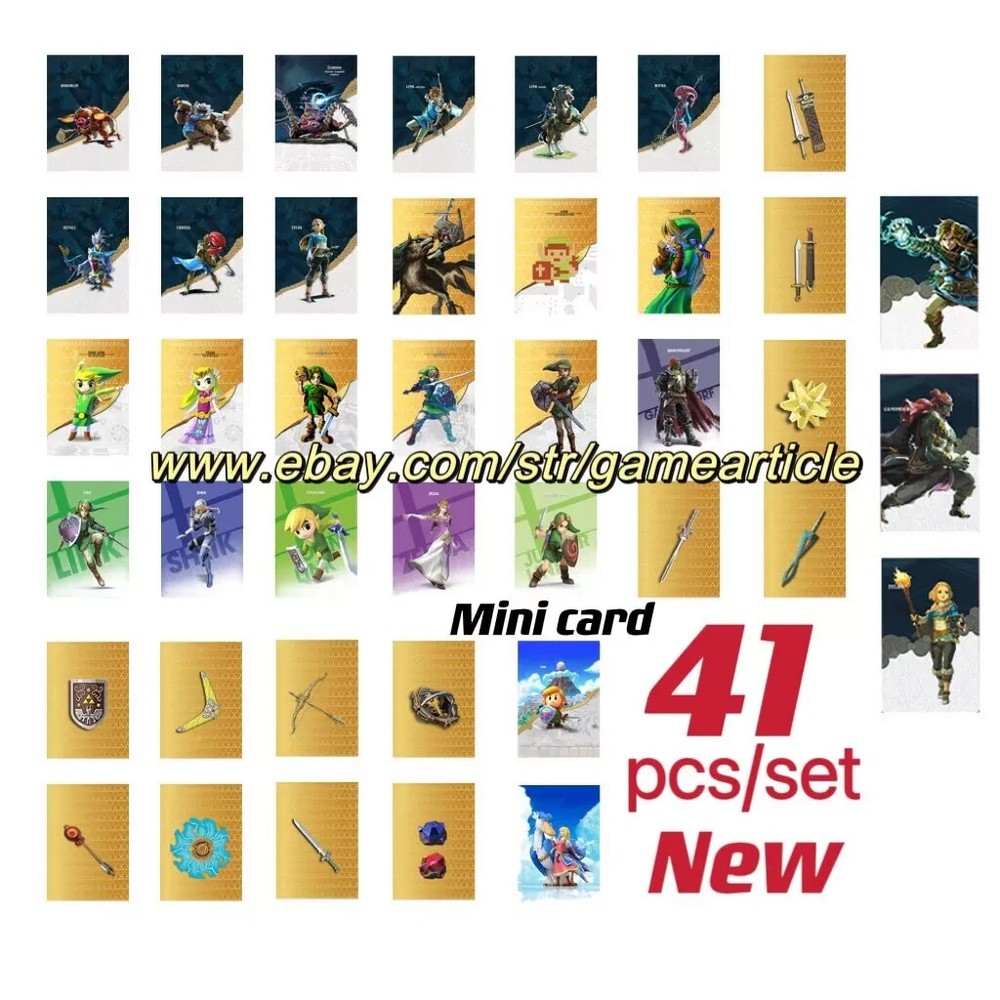 41pcs/set BOTW TOTK NFC Zelda Tears of the Kingdom Mini NFC cards