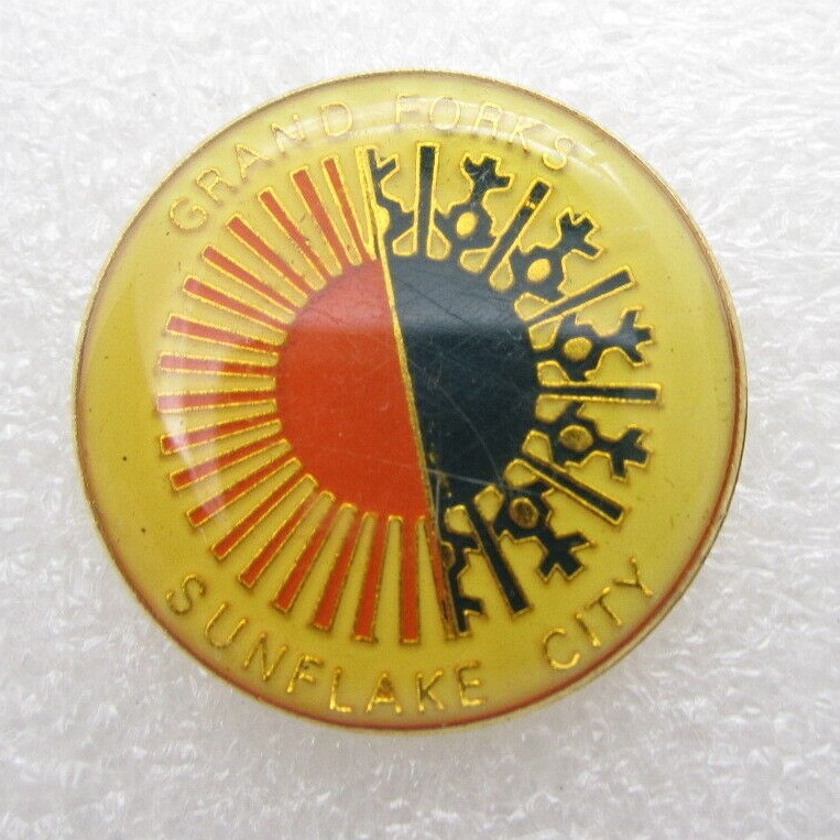 Grand Forks Sun Flake City Lapel Pin (B863)