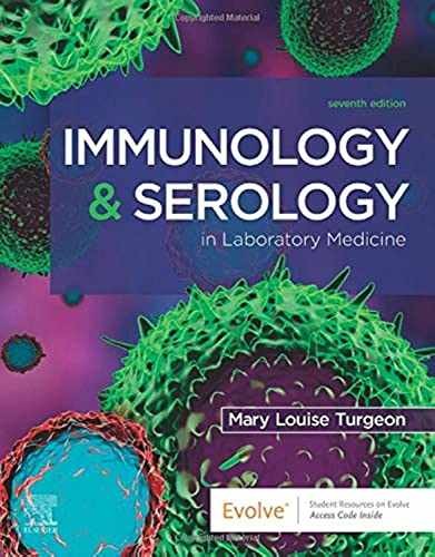 Immunology and Serology Textbook by Turgeon EdD MLS - Good Condition