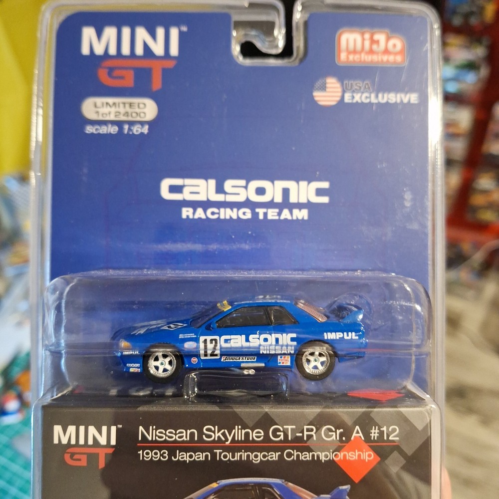Mini GT 104 Nissan Skyline GT-R R32 Gr. A #12 Calsonic 1993 JTCC RHD RARE