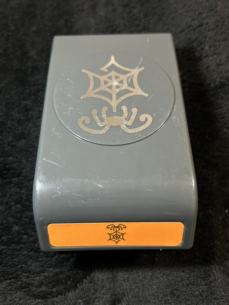 EK Success Tools Large Punch Paper Craft Punch Halloween Spider & Web Retired