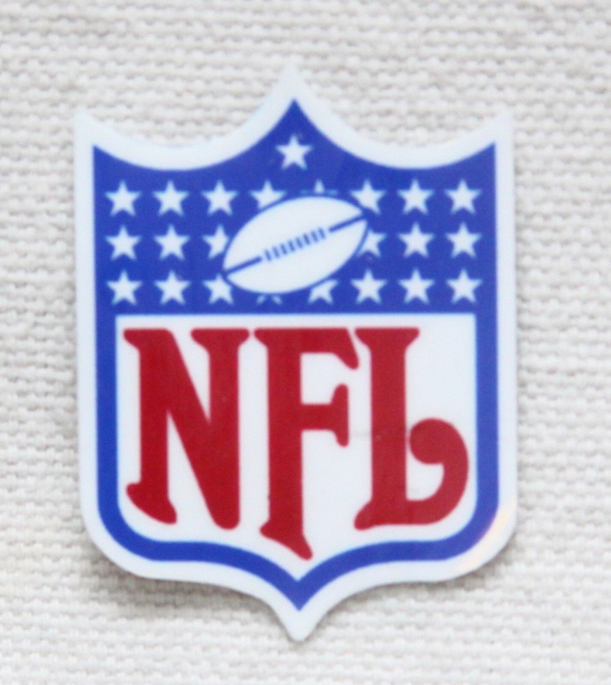 1990s Team Issued THIN MIL NFL Shield Decal for the Back of Football Helmet 1