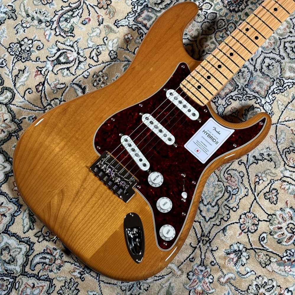 Fender Made in Japan Hybrid II Stratocaster Vintage Natural Stratocaster Up to