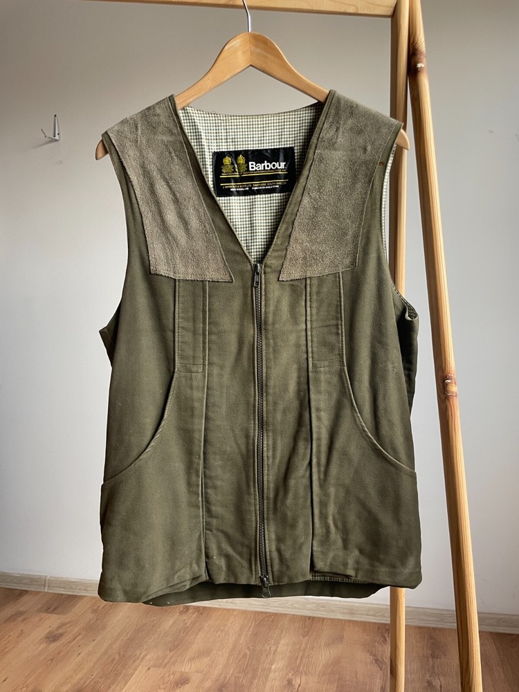 Barbour Vintage 90's Moleskin Hunting Vest Size M