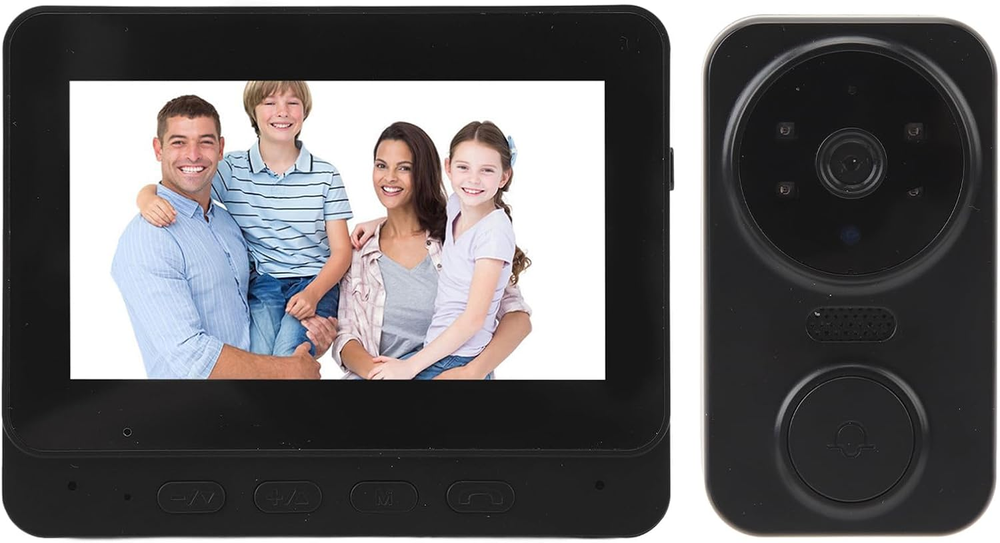 Visual Doorbell Camera, 1080P HD Wide Angle Video Doorbell Support Remote Video-image