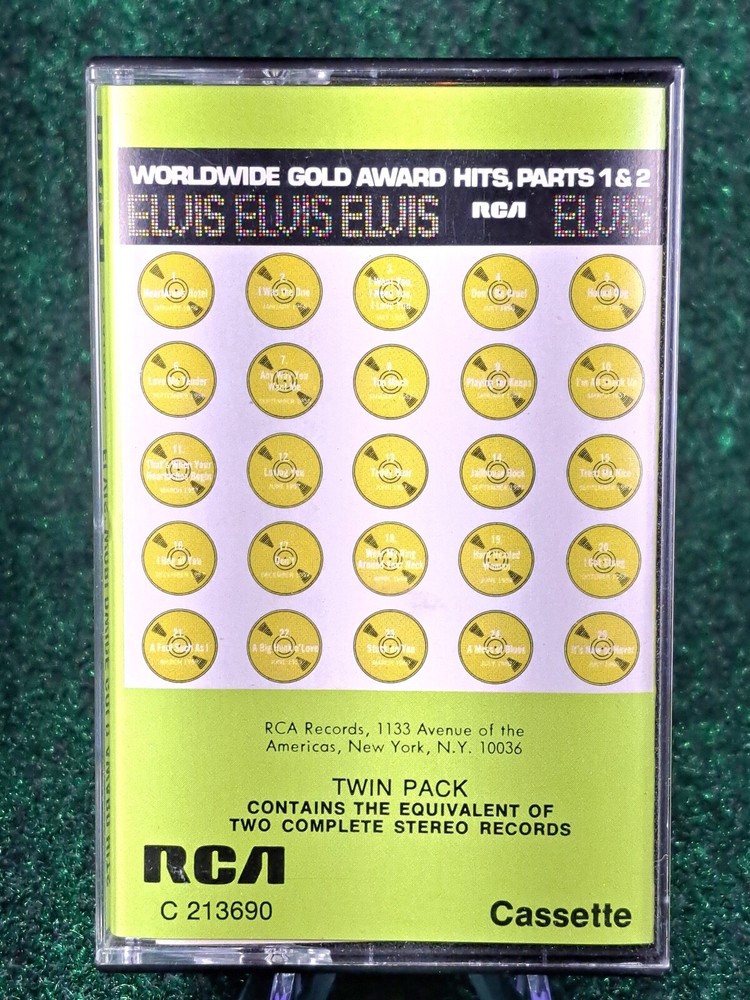 Elvis Presley Worldwide Gold Award Hits: Parts 1 & 2 (1974) Cassette