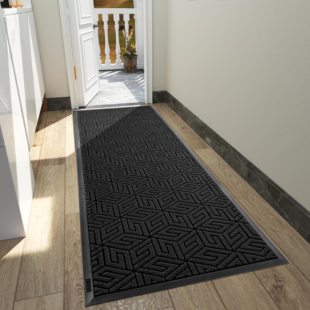 72x24 All-Season Waterproof Front Door Runner Mat for Outdoor Entrance, Durable Weather-Resistant Design