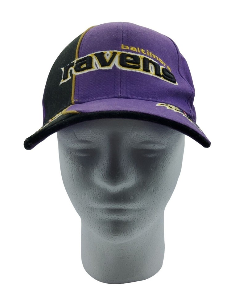 Reebok Authentic NFL Pro LIne Baltimore Ravens Hat/Cap OSFM Adj Purple/Black
