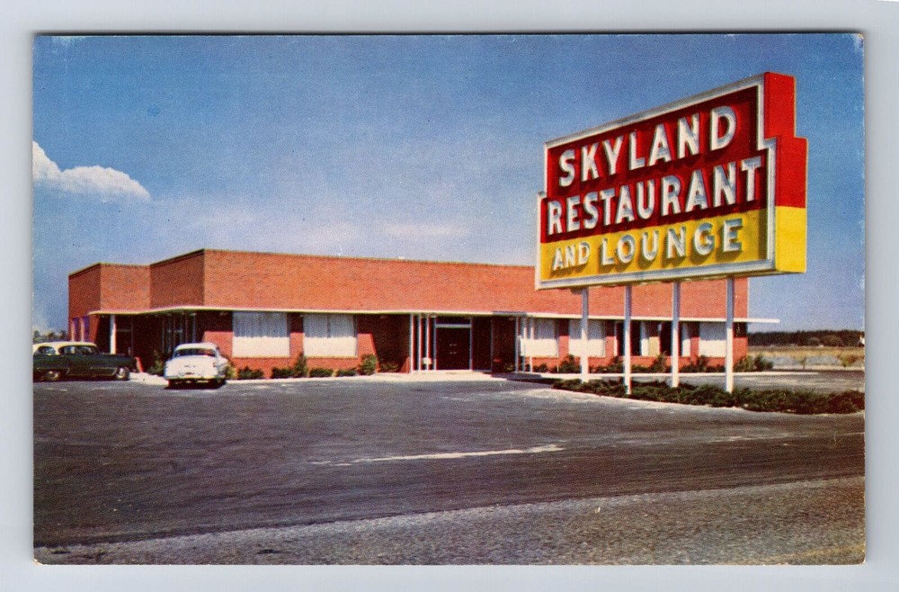 Perry FL-Florida, Skyland Restaurant And Lounge, Antique, Vintage Postcard