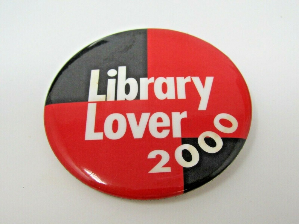 Library Lover 2000 Enamel Pin Badge for Bookworms