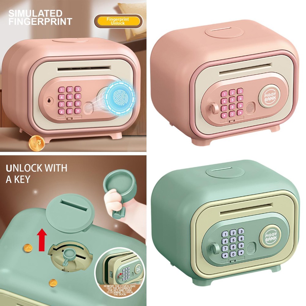Password Lock Cute with Songs Automatic Capacity Practical Gifts ATM Savings-image
