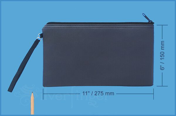 BANK BAG Vinyl Zipper Deposit Money Cash Coin Currency Receipts Wallet Organizer