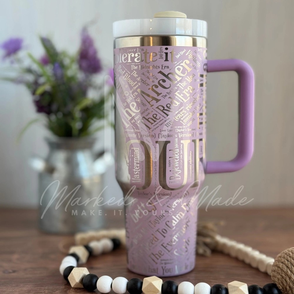 Taylor Swift Eras Tour Tumbler 30oz 40oz Stanley Styles