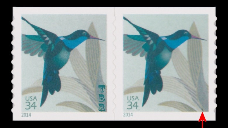 4858a Hummingbird Pair Overall Tagging 2nd Variety American Wildlife MNH Buy Now-image