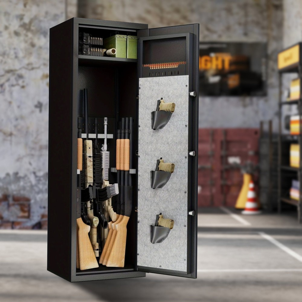 Biometric Gun Safe - Heavy Duty Rifle Safe Cabinet