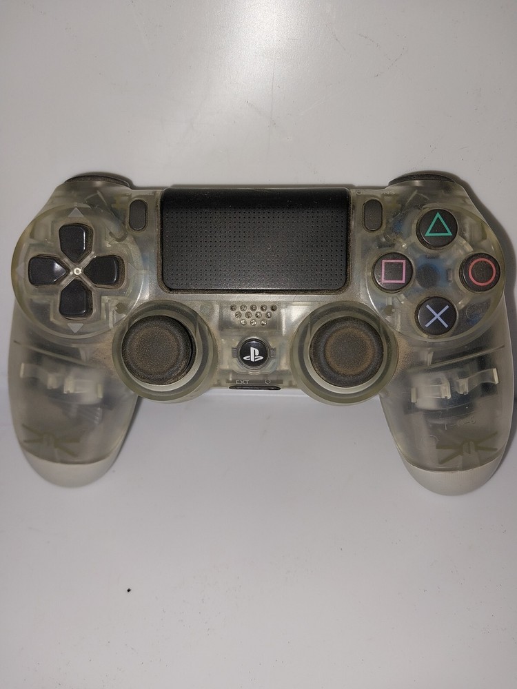 Sony Playstation 4 PS4 Crystal Clear Dual Shock Controller OEM Clear Tested
