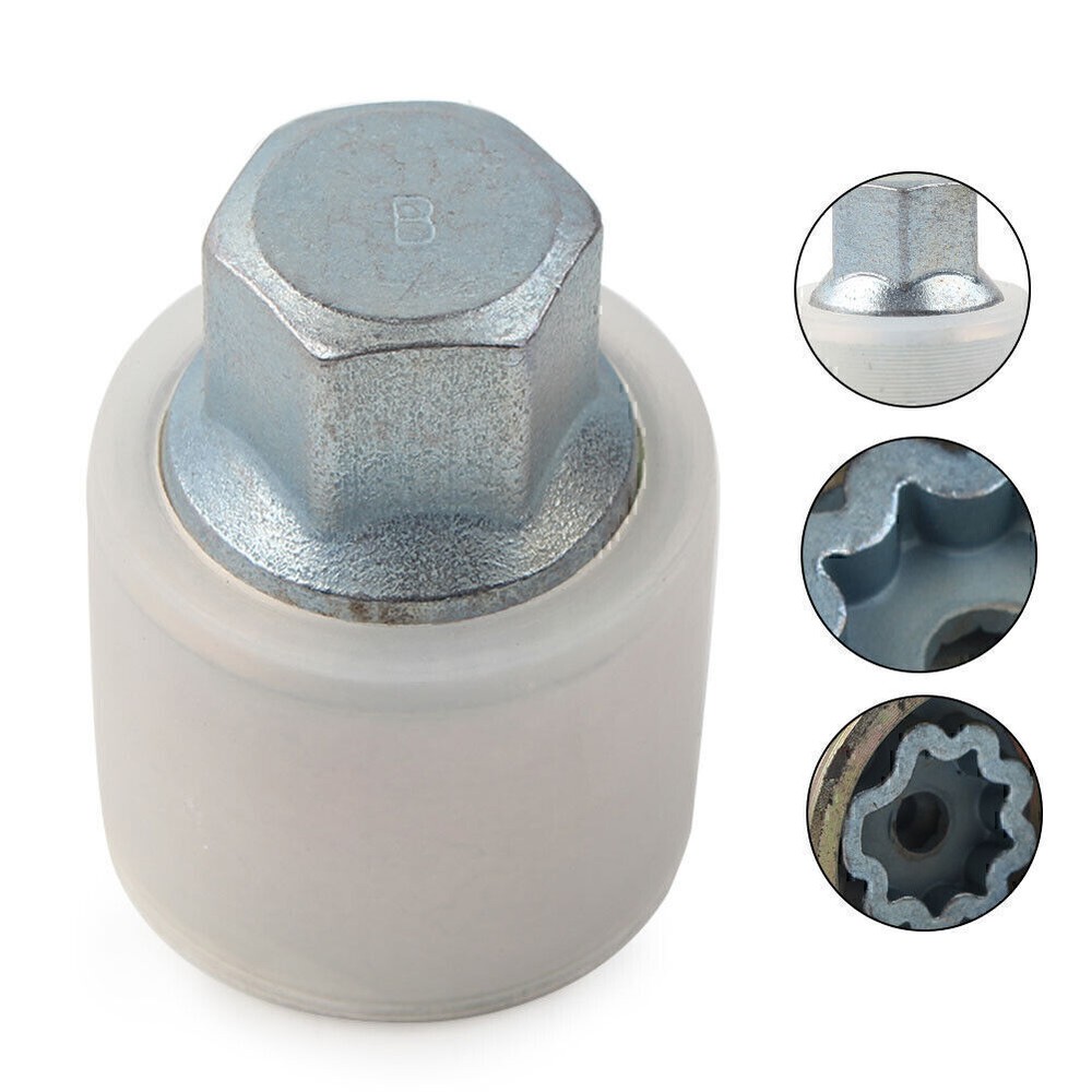 1 Pcs New Locking Wheel Nut Key Bolt Letter B For Audi Chrome-Molybdenum Steel