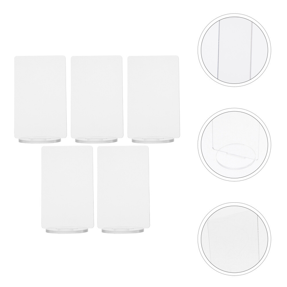 5 Pcs Easel Stand Flyer Character Standee Card Holder Slotted