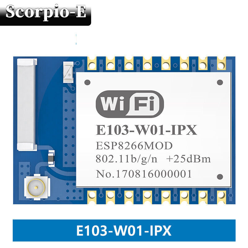 IoT ESP8266 Wireless UART-Wifi Module Transceiver 2.4ghz 20dBm WLAN E103-W01-IPX-image