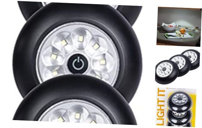 , 30016-303 9-LED Anywhere Light XB, 3 Pack 3 Count (Pack of 1) Black