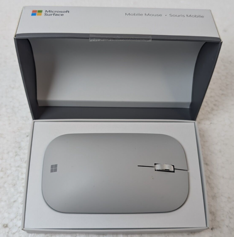 Microsoft Surface Wireless Platinum Mouse KGY-00001 New Open Box