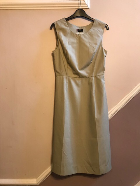 LEVI'S GIRLS STA-PREST LADIES BEIGE SLEEVELESS DRESS SIZE SMALL, 8 UK