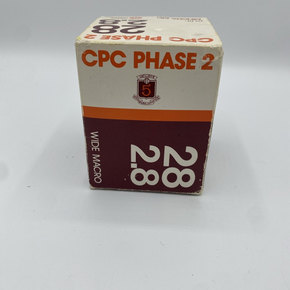 CPC PHASE 2 28 2.8 LENS FOR OLYMPUS OM BOXED EXELENT