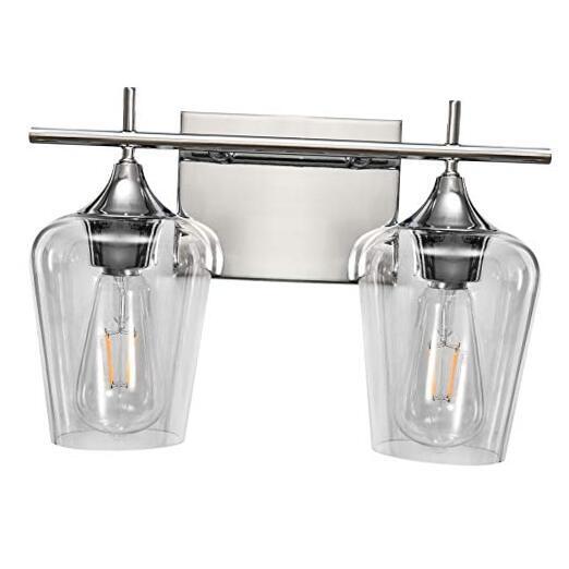Vanity Lights Fixtures 2 Light Bathroom Light Fixtures Bathroom 2 Lights Chrome