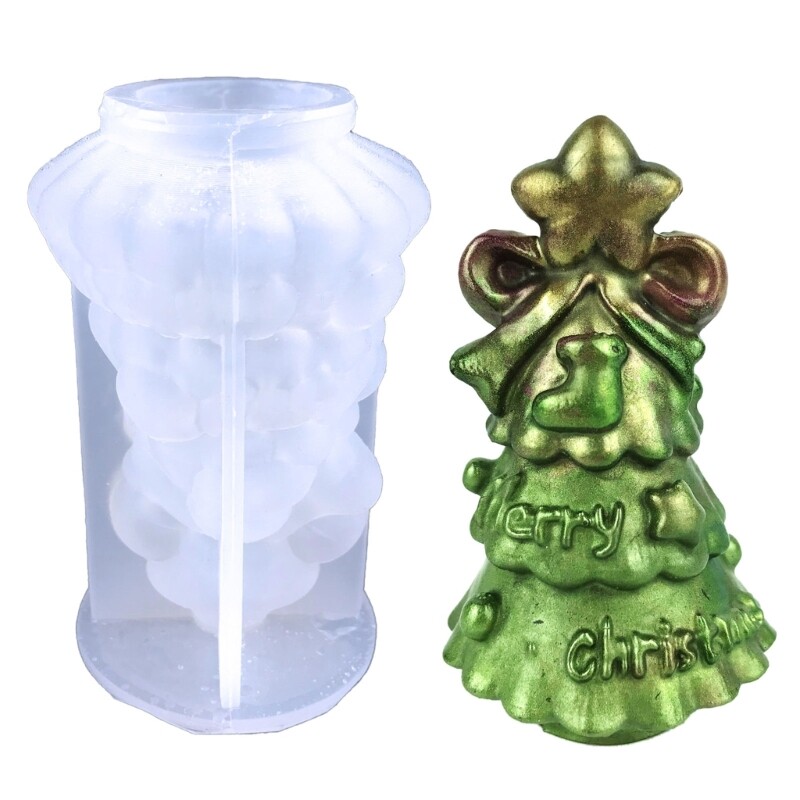 3D Christmas Tree Mold Christmas Ornament Silicone Mold Home Dcoor Mold